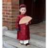 Sét Áo Dài Cách Tân Gấm kèm Quần Lụa Trắng, Mấn cho bé trai, size 9-25kg, chỉ 179.000đ