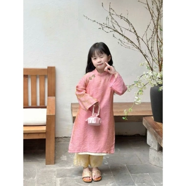 Sét áo dài cách tân nữ cao cấp vải tơ Oganza thêu đẹp - Giá 320.000đ, Tết 2.026