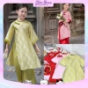 Set áo dài cách tân Thanh Liễu 2 cúc bờm, quần lụa cho bé gái lễ tết - 127k