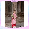 Set áo dài cách tân Thanh Liễu 2 cúc bờm, quần lụa cho bé gái lễ tết - 127k 2