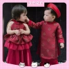 Set áo dài cách tân X252 & C66 - Váy Tết Xuân An cho bé trai, bé gái, giá 50.000₫ 2