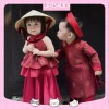 Set áo dài cách tân X252 & C66 - Váy Tết Xuân An cho bé trai, bé gái, giá 50.000₫ 3