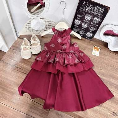 Set áo dài cách tân X252 & C66 - Váy Tết Xuân An cho bé trai, bé gái, giá 50.000₫