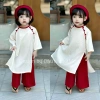 Set áo dài Đậu Kids&Mom Nàng Tấm cho mẹ và bé trai, bé gái Giá ưu đãi 275.000₫ 3