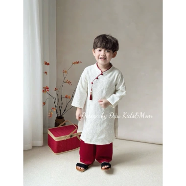 Set áo dài Đậu Kids&Mom Nàng Tấm cho mẹ và bé trai, bé gái Giá ưu đãi 275.000₫ 10