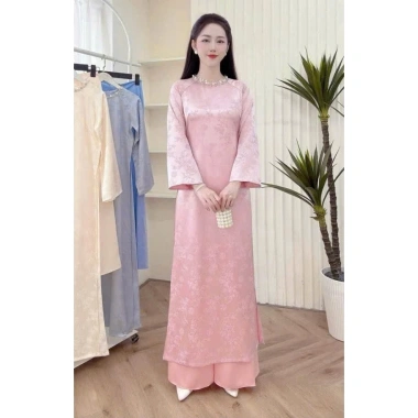 Set áo dài gấm xương mùa Tết kèm quần dài SZE - Giá chỉ 120.000đ, giảm tới 25%