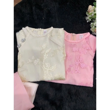 Sét áo dài mẹ bé loại 1, tơ thêu 4 tà, đẹp Tết 2.026 - Giá chỉ 98.000 VND 6