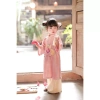 Set áo dài nhung thêu công chúa cưỡi ngựa cho bé gái – Giá ưu đãi 375.000₫