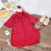 Set áo dài Tết bé gái 10-30kg Bear Kids, gấm hoa vân + quần lụa, tặng túi, 195.000₫ 7
