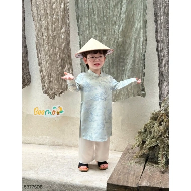 Set áo dài tết bé trai Beemo vải gấm 9-24kg Giá ưu đãi 304.000đ 4 Set áo dài tết bé trai Beemo vải gấm 9-24kg Giá ưu đãi 304.000đ 4