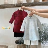 Set áo dài tết bé trai Beemo vải gấm 9-24kg Giá ưu đãi 304.000đ 5