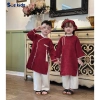 Set Áo Dài Tết Cách Tân Bé Trai Họa Tiết In Chìm - Tặng Ngọc Bội, Size 8‑28kg 3