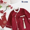 Set Áo Dài Tết Cách Tân Bé Trai Họa Tiết In Chìm - Tặng Ngọc Bội, Size 8‑28kg 9