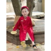 Set áo dài vải lụa gấm cho bé trai 8-20kg - Màu sáng mềm mại, phong cách Tết siêu đẹp, giá ưu đãi 195.555₫ 5