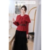 Set Áo Đỏ Đô Peplum + Cape, Chân Váy Lưới Đen Dài Sang Chảnh La Rosa - Dự Tiệc Gặp Gỡ A1.063 CV1.059 449k 6