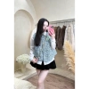Sét áo gile, sơ mi hoa trà, set du lịch, đi làm, đi chơi sang chảnh, xinh đẹp, giảm giá 590k (giá gốc 749.300)