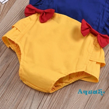 Set Áo Liền Quần Bé Gái Tay Phối Bèo và Băng Đô Xinh Xắn Thời Trang Nhỏ Xinh 2