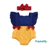 Set Áo Liền Quần Bé Gái Tay Phối Bèo và Băng Đô Xinh Xắn Thời Trang Nhỏ Xinh 3