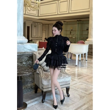 Sét áo ren và chân váy siêu xinh - Phong cách sang chảnh cho đi chơi, đi làm, du lịch 7