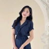 Set áo sơ mi cổ cavat + chân váy xếp ly công sở - Đi làm, đi tiệc, giảm giá 20% 2