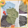 Set áo sơ mi kẻ sọc và quần short bé trai 1-8 tuổi thời trang hè hiện đại giá ưu đãi 167.500đ