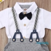 Set áo sơ mi liền thân, quần short yếm cho bé trai, giá 210k, thoáng mát mùa hè 4