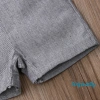 Set áo sơ mi liền thân, quần short yếm cho bé trai, giá 210k, thoáng mát mùa hè 5