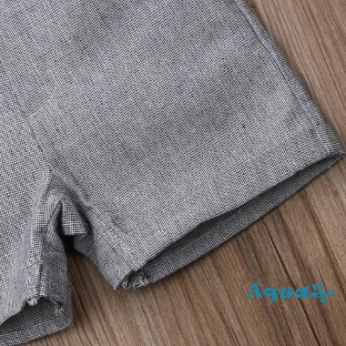 Set áo sơ mi liền thân, quần short yếm cho bé trai, giá 210k, thoáng mát mùa hè 5