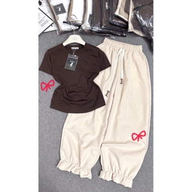 Set Áo Thun Body + Quần Rút Gấu Nữ - Giá 160k, Thoải Mái và Phong Cách