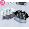 Set áo thun cotton in và quần sọc jean cho bé trai 10-28 dưới 1m25 - 165.000đ 2