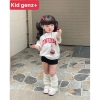 Set áo thun Lodon đỏ và quần legging bé gái mùa hè - Kid GenZ, giá 180k