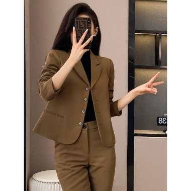 Set Áo Vest Ngắn Nữ - Bộ 2 Món Công Sở Casual Sang Trọng Dáng Nhỏ Gọn Giá 660k