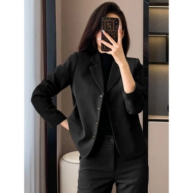Set Áo Vest Ngắn Nữ - Bộ 2 Món Công Sở Casual Sang Trọng Dáng Nhỏ Gọn Giá 660k