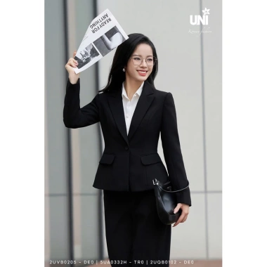 Set Áo Vest và Quần Ống Suông Nữ UNIVTH Công Sở Dài Tay Cao Cấp - Giá 600.000đ