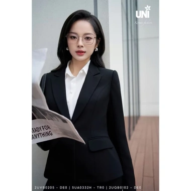 Set Áo Vest và Quần Ống Suông Nữ UNIVTH Công Sở Dài Tay Cao Cấp - Giá 600.000đ