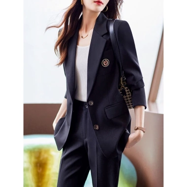 Set áo vest & váy xếp ly nữ nâu xuân - Hàn Âu sang trọng, giảm 23% chỉ 789.275₫