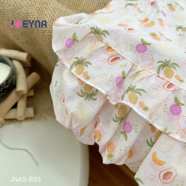 Set Ba Lỗ Bé Gái Họa Tiết Hoa Quả Nổi Bật, Siêu Xinh 8-23kg - 173.900đ 7
