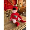 Set bánh chưng đỏ Tết 2.026 cho bé trai - bé gái kèm nón cotton chất lượng, giá chỉ 139.000 VND 3