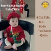 Set Bánh Chưng NỈ BÔNG, Mũ & Quần cover Hàn Quốc cho bé 4-13kg - Giá 59.000đ, sẵn ship hỏa tốc