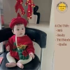 Set Bánh Chưng NỈ BÔNG, Mũ & Quần cover Hàn Quốc cho bé 4-13kg - Giá 59.000đ, sẵn ship hỏa tốc 2