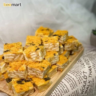 Set bánh TẾT Bông tuyết Hoàng Kim + Link tặng Máy hàn, Spatula - bánh vị mặn nhẹ, béo thơm, giá 119.000 VND