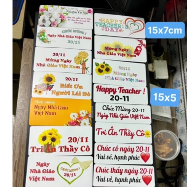 Set Banner, Tag, Thiệp Gài Hoa Đa Dạng 20/10 20/11 14/2 8/3 Sinh Nhật Khai Trương - Giá Gốc 25.600, Giảm còn 20.000 VND