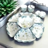 Sét bát đĩa bày mâm thắp hương - Bộ gốm sứ hoa mặt trời cao cấp, chỉ 200.000 VND 4