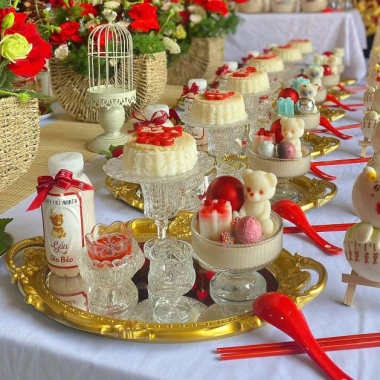 Set bát đĩa, bình hoa, ly kê thủy tinh - Bày mâm cúng sang trọng 26.000₫ 7