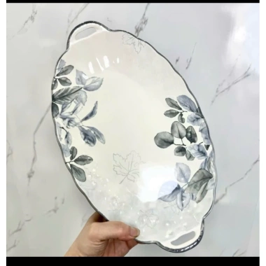 Sét bát đĩa chén gốm sứ cao cấp 30 chi tiết – Hoa văn Diệp Hồng sang trọng, giá 159.000₫