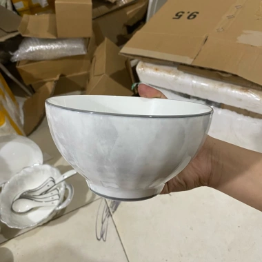 Sét bát đĩa gốm sứ cao cấp 25 chi tiết Vân Đá - Giá ưu đãi 200.000đ