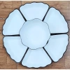 Sét bát đĩa gốm sứ hoa mặt trời 45cm hoa văn hoan tiết viền đen sắc nét giá 179k 6