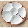 Set bát đĩa nhựa phíp hình hoa mai 5 cánh – 5 đĩa, 1 bát, 1 khay, chỉ 42.000₫ 4