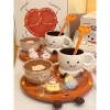 Set bát đĩa sứ trà bánh Pang pang 6 món, chất liệu cao cấp, giá chỉ 47.000 VND 6