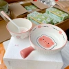 Set Bát Sứ 3 Món Hoạ Tiết Lợn Hồng Cute – Giá ưu đãi 129.900₫ 4